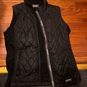 Serac Black Quilted Vest size m